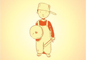 Playing Kid - Kostenloses vector #160343